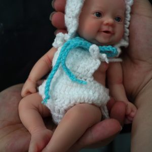 7″ Micro Preemie Full Silicone Sweet Baby Doll “Mia” and “Eli”