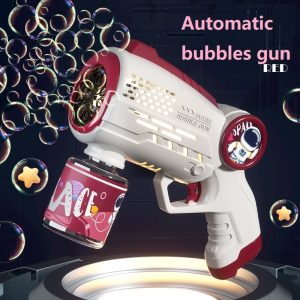 Bubbles Gun Soap Bubble Machine Electric Space Launche