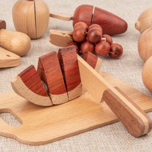 Children’s Natural Wood Color Fruits and Vegetables Simulation Play House