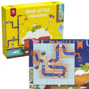 Connect The Pipes Puzzle Deluxe Wooden