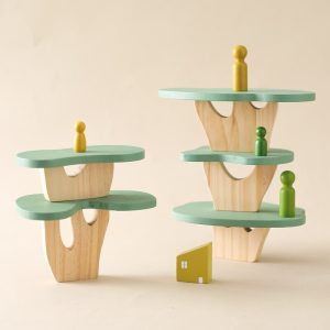 Montessori Wooden Tree Block Toys for Children