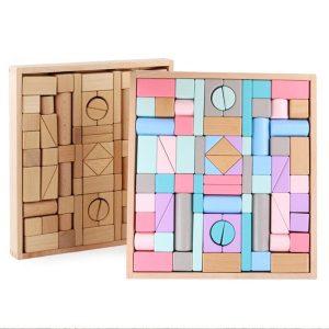 Color Changeable Pile Building Block Cognitive Toys Gift