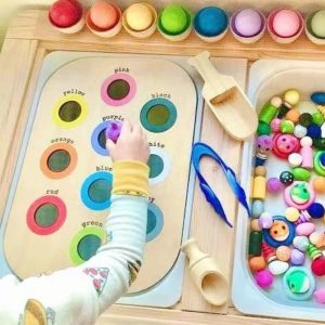 Wooden Montessori Table Game Set for Kids