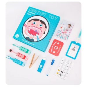 Wooden Oral Simulation Tooth Cleaning Set Wooden